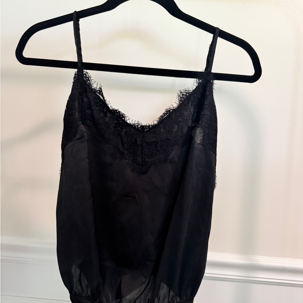 Abercrombie & Fitch Black Lace Detail bodysuit